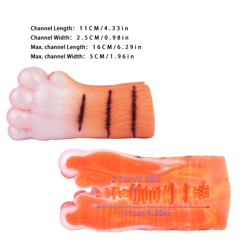 🐯 Roaring Cuteness: Soft Tiger Paw Foot Masturbator & Premium Furry Paw Fleshlight