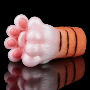 🐯 Roaring Cuteness: Soft Tiger Paw Foot Masturbator & Premium Furry Paw Fleshlight