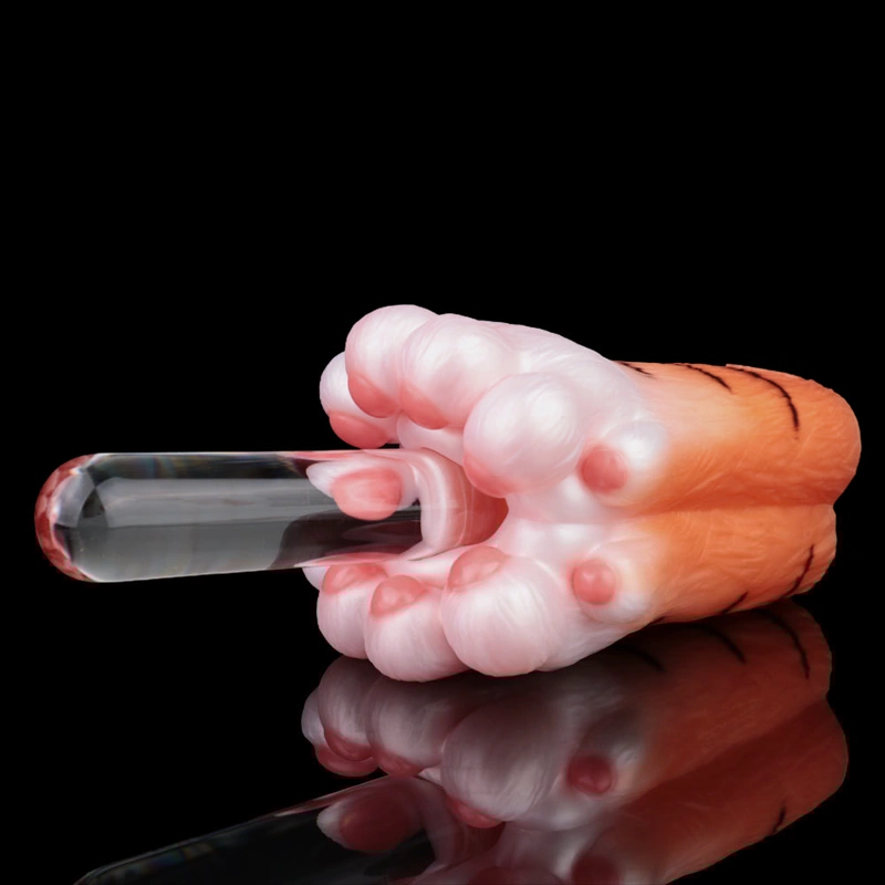 🐯 Roaring Cuteness: Soft Tiger Paw Foot Masturbator & Premium Furry Paw Fleshlight