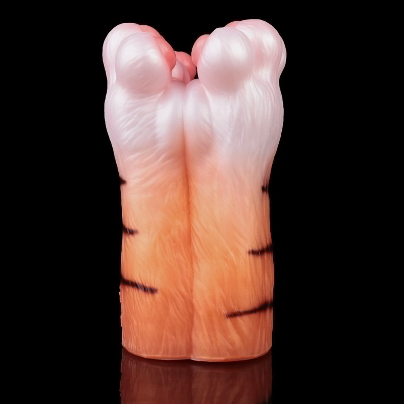 🐯 Roaring Cuteness: Soft Tiger Paw Foot Masturbator & Premium Furry Paw Fleshlight