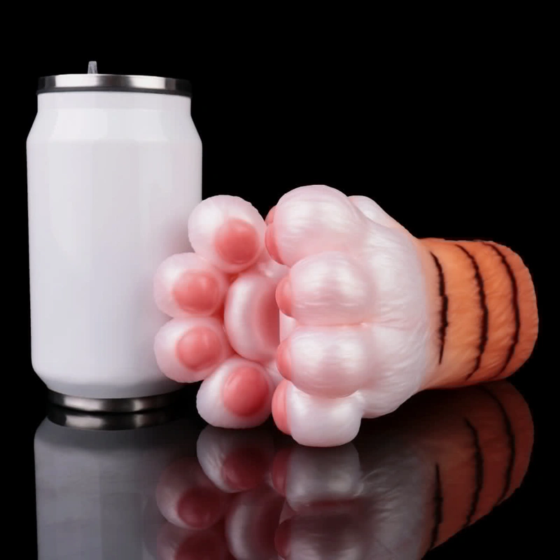 🐯 Roaring Cuteness: Soft Tiger Paw Foot Masturbator & Premium Furry Paw Fleshlight