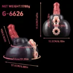 Pferdedildo Sexpuppe Hintern - Silikon Shemale Masturbator & Pferd Zweikanal-Masturbator mit realistischen Hoden