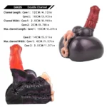 Pferdedildo Sexpuppe Hintern - Silikon Shemale Masturbator & Pferd Zweikanal-Masturbator mit realistischen Hoden