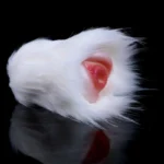 🐶 White Furry Canine Pussy Sextoy : Fleshlight Animaliste avec Textures Réalistes de Vagin de Chien