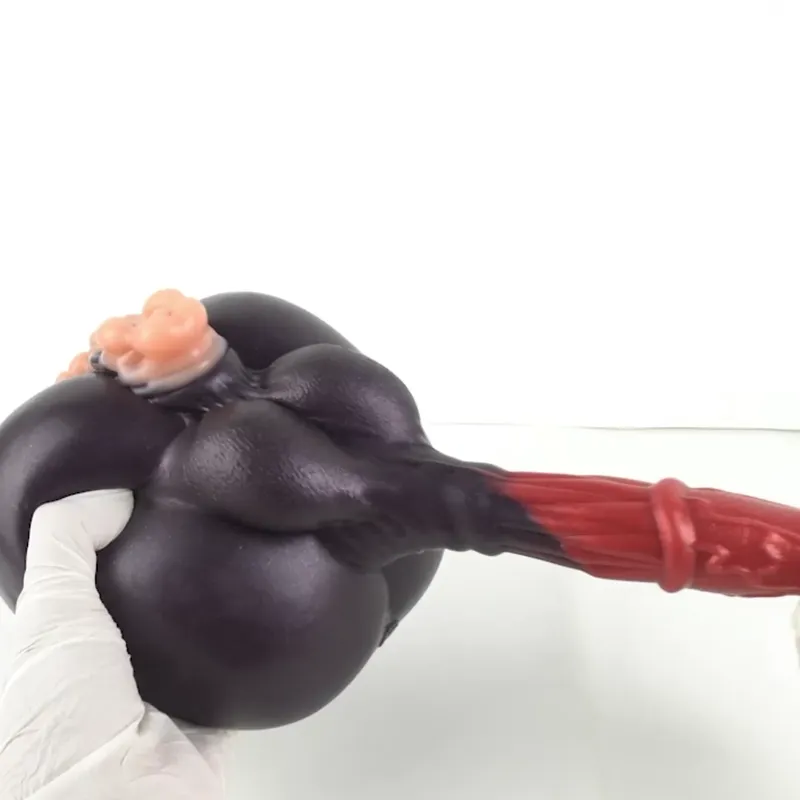 🐎 Horse dildo Sex Doll butt - Silicone Shemale Masturbator & Horse Dual Channel Masturbator with Realistic Testicles