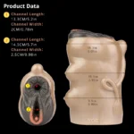 🐮 Masturbateur masculin en silicone avec vagin de vache en ébène - FurryDildo Realistic Cow Pussy Sex Toy