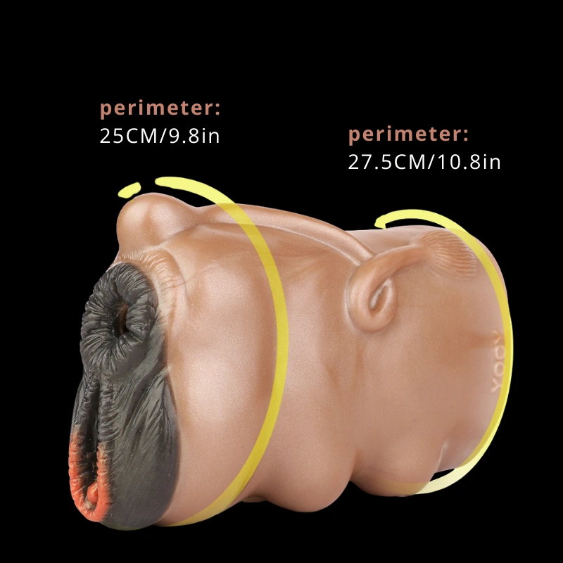 🐮 Masturbateur masculin en silicone avec vagin de vache en ébène - FurryDildo Realistic Cow Pussy Sex Toy