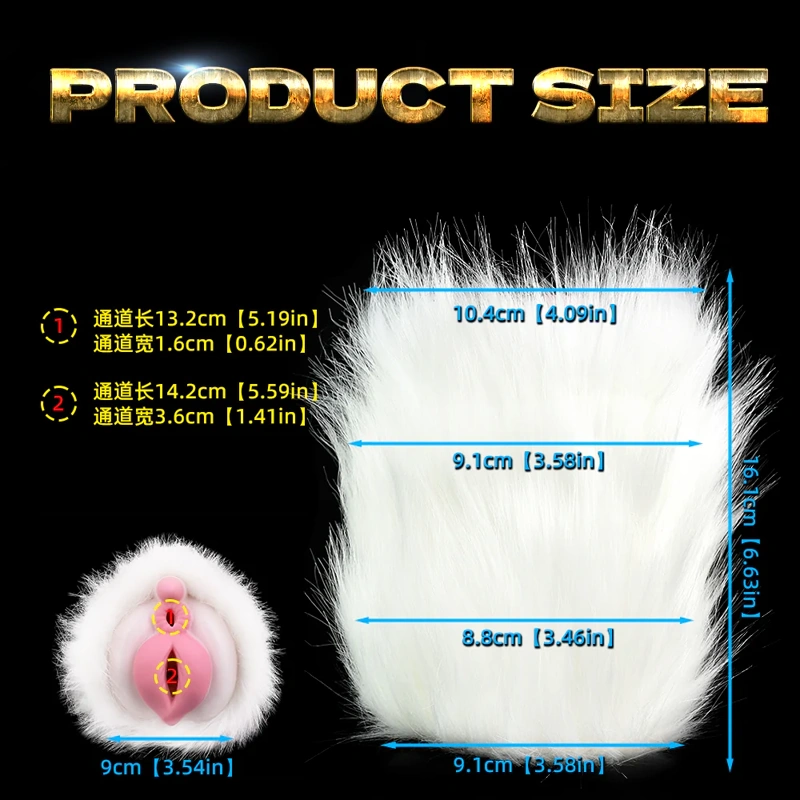 🐻❄️ Polar Bear Furry Fleshlight – Double Hole Bear Fleshlight Animal Pocket Pussy
