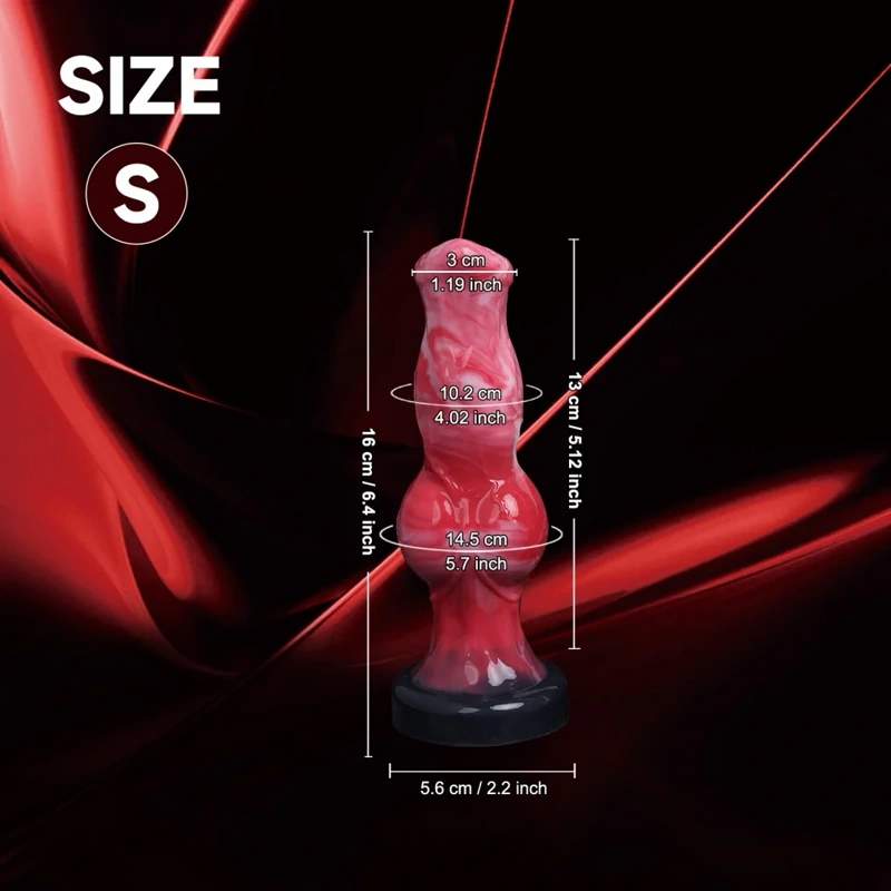 🐶 Hunde-Silikon-Masturbator für Frauen mit starkem Saugnapf - Realistischer Silikon-Fantasie-Tier-Dildo | FurryDildo