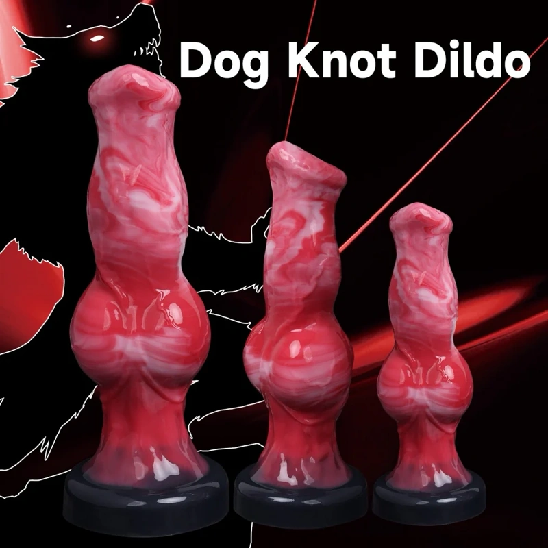 🐶 Hunde-Silikon-Masturbator für Frauen mit starkem Saugnapf - Realistischer Silikon-Fantasie-Tier-Dildo | FurryDildo