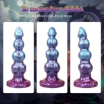 🐶 Dog Anal Beads – Fantasy Knot Dildo with Suction Cup | Textured Animal Sex Toy
