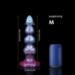 ๐ถ Dog Anal Beads โ Fantasy Knot Dildo with Suction Cup | Textured Animal Sex Toy