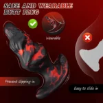 Jouet Anal Dildo pour chien - Jouet sexuel pour chien en silicone avec noeud.