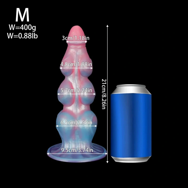 ๐ถ Dog Cock Dildo โ Fantasy Knot Design with Suction Cup | Animal Sex Toy Collection