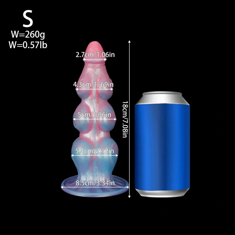 ๐ถ Dog Cock Dildo โ Fantasy Knot Design with Suction Cup | Animal Sex Toy Collection