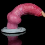 🐶 Realistic Dog Penis Dildo with Suction Cup – Single Knot Silicone Fantasy Animal Dildo | FurryDildo