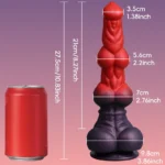 🐶 Double Dog Knot Dildo – Fantasy Monster Knot Dildo with Suction Cup Base
