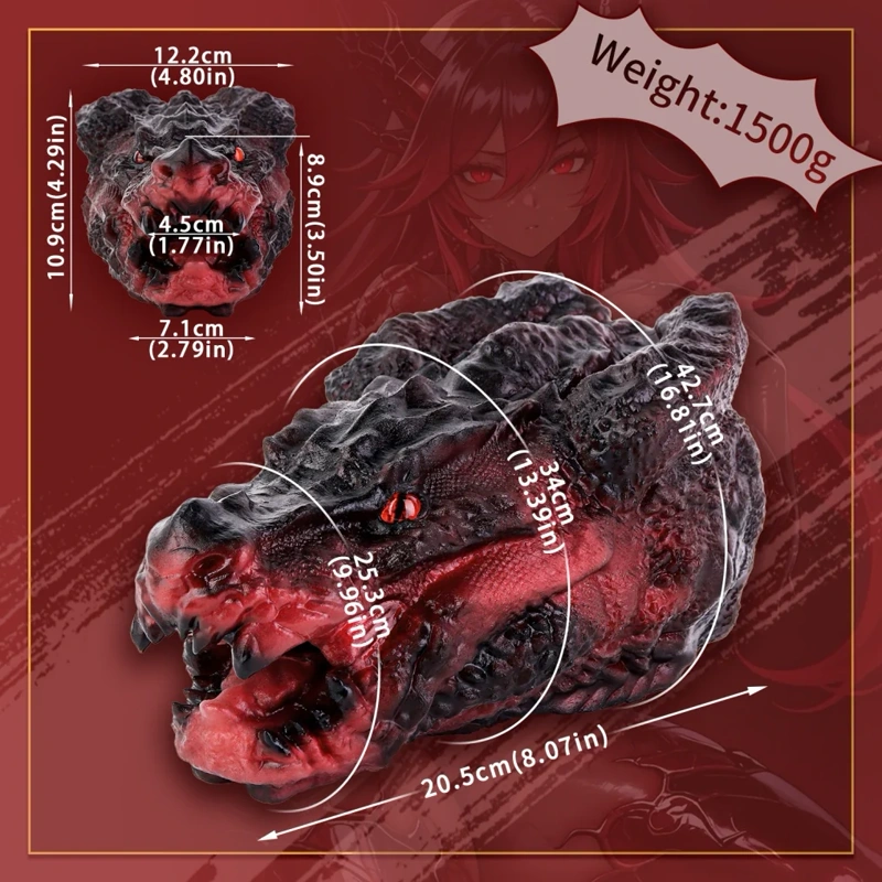 🐉 Hellfire Dragon Head Sex Toy – Fantasy Dragon Head Pocket Pussy for Dragon Sex Fantasy