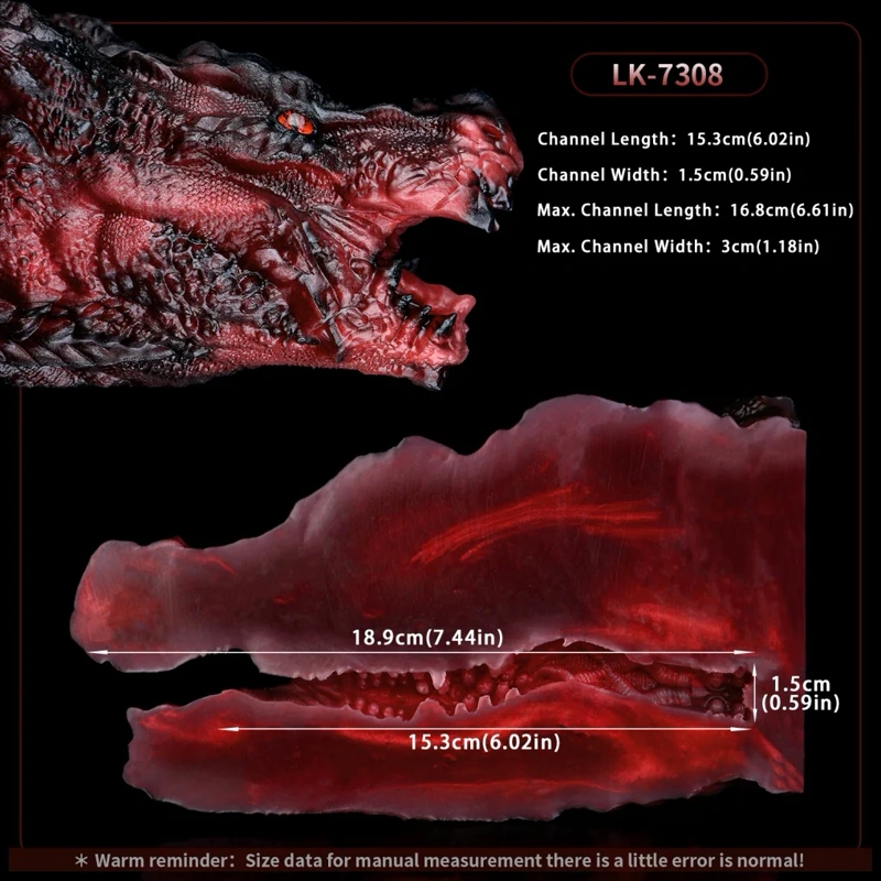 🐉 Hellfire Dragon Head Sex Toy – Fantasy Dragon Head Pocket Pussy for Dragon Sex Fantasy