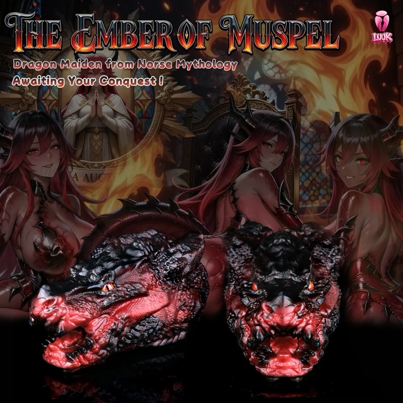 🐉 Hellfire Dragon Head Sex Toy – Fantasy Dragon Head Pocket Pussy for Dragon Sex Fantasy