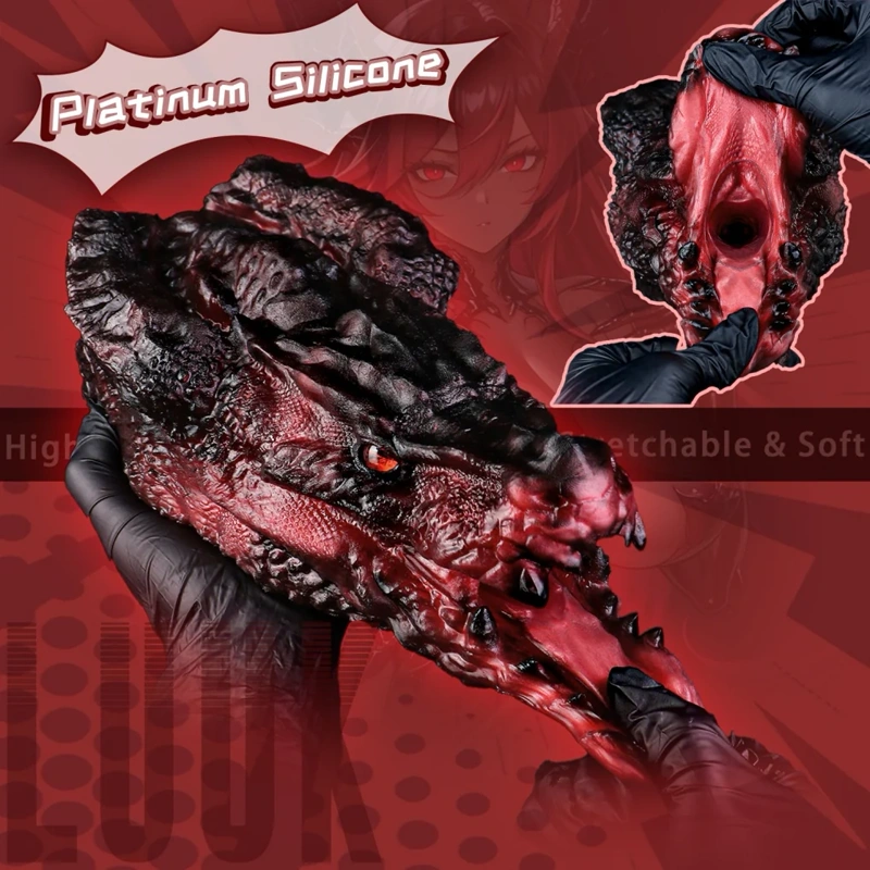 🐉 Hellfire Dragon Head Sex Toy – Fantasy Dragon Head Pocket Pussy for Dragon Sex Fantasy