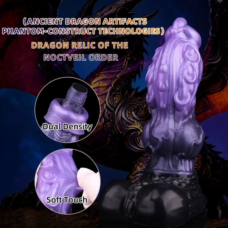 ๐ Dual Density Dragon Dildo โ Soft Touch Fantasy Dragon Toy with Suction Cup