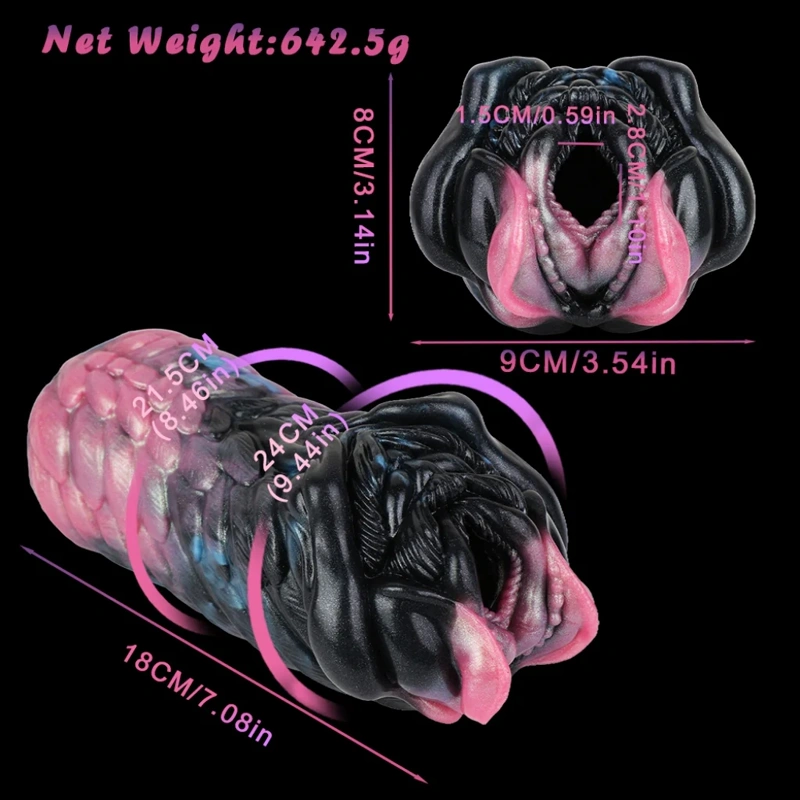 👽 Fantasy Alien Pussy Sex Toy – Alien Fleshlight Male Masturbator with Deep 4.72in Canal