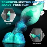 👽 Alien Bulb Dildo with Suction Cup – Thick Silicone Fantasy Creature Dildo | FurryDildo