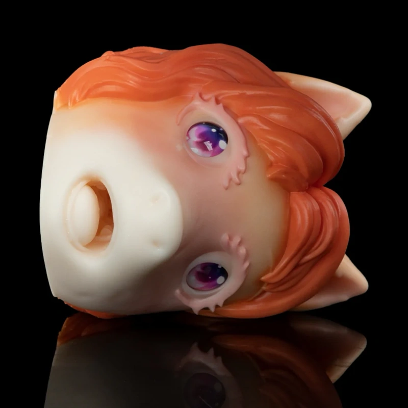 🐎 Furry Horse Mouth Masturbator – Fantasy Horse Head Fleshlight Blowjob Sex Toy