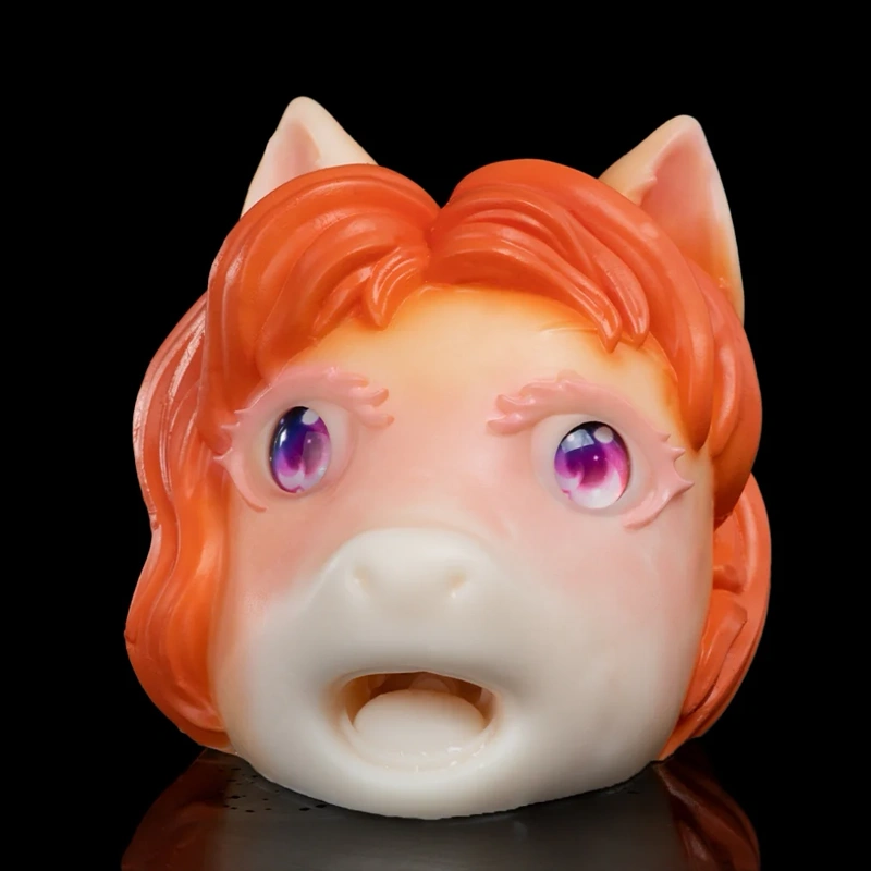 🐎 Furry Horse Mouth Masturbator – Fantasy Horse Head Fleshlight Blowjob Sex Toy