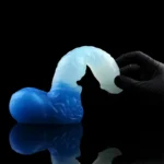 ๐บ Huge Wolf Knot Dildo โ Ice Gradient Silicone Beast Toy with Suction Cup Fantasy Dildo