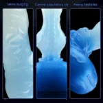 ๐บ Huge Wolf Knot Dildo โ Ice Gradient Silicone Beast Toy with Suction Cup Fantasy Dildo