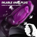 🐶 Inflatable Dog Knot Anal Plug – Adjustable Silicone Dog Inflatable Plug with Air Pump Anal Toy