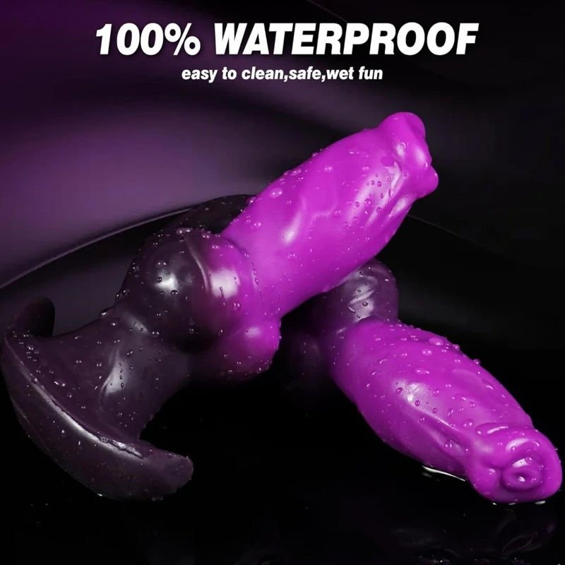 🐶 Inflatable Dog Knot Anal Plug – Adjustable Silicone Dog Inflatable Plug with Air Pump Anal Toy