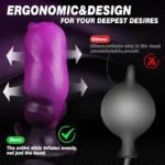 🐶 Inflatable Dog Knot Anal Plug – Adjustable Silicone Dog Inflatable Plug with Air Pump Anal Toy