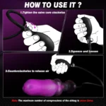 🐶 Inflatable Dog Knot Anal Plug – Adjustable Silicone Dog Inflatable Plug with Air Pump Anal Toy