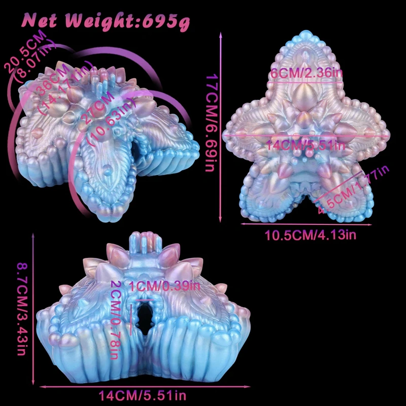 🐠 Oral Starfish Fleshlight – Fantasy Cute Animal Masturbator Deep-Sea Creature Toy