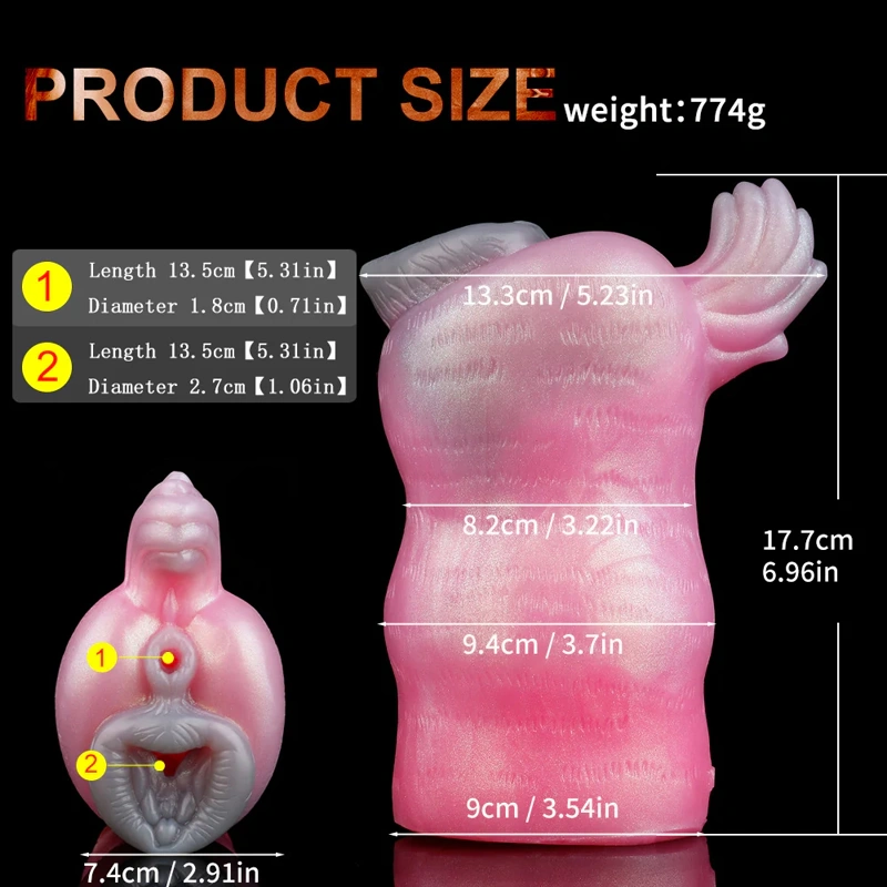 🐺 Wolf Fleshlight – Furry Fantasy Wolf Pocket Pussy Double Hole Masturbator
